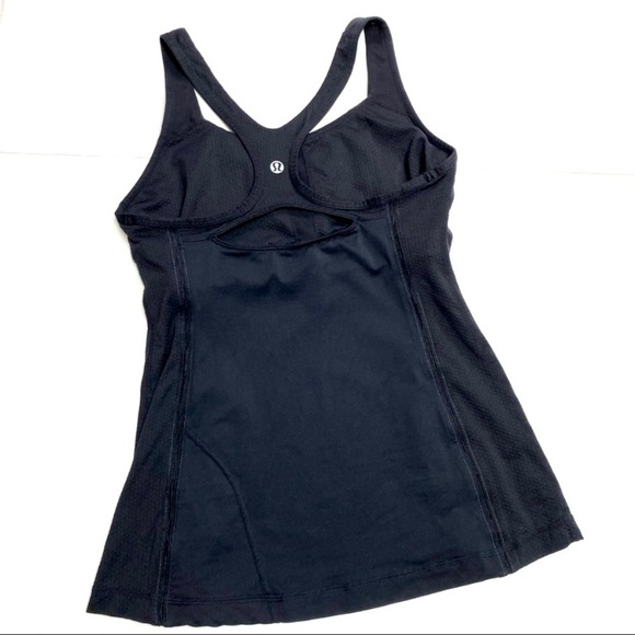 LULULEMON Get Fit Tank Cross Strap Back Top in  Black - Picture 7 of 9